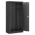 Global Industrial Assembled Wardrobe Cabinet, 36x18x72, Black 270032BK